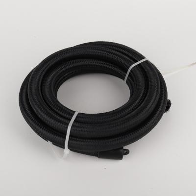 China An10 Nylon Ptfe Nylon Braided Black Stainless Steel Fuel Hose End Fitting Petroleum Gas Cooler Hose for sale