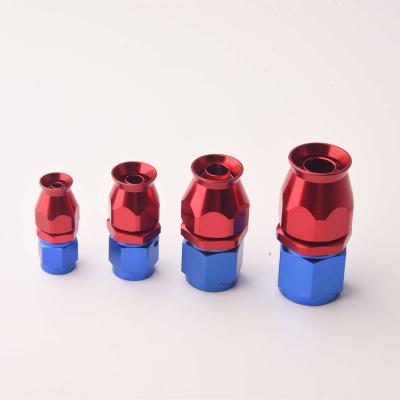 China Automotive ptfe tube parts hydraulic hose fittings ptfe fuel fitting aluminum a fuel hose fitting for sale