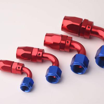 China Factory Direct Selling PTFE Aluminum Swivel Aluminum Pipe Swivel Straight Pipe End Motor Adapting Adapt-8AN for sale