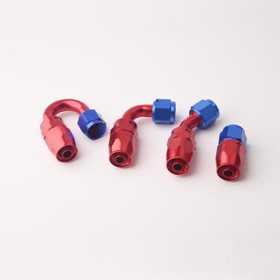 China 90 Degree An6 An8 An10 An12 Aluminum Custom Aluminum Female Swivel Pipe End Fittings Elbow for sale