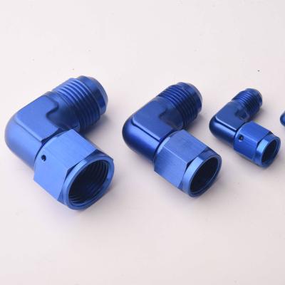 China Automotive Spare Parts Male Aluminum Fitting Adapter Right Angle Male Adapter Forged Aluminum Union Fitting Swivel Pipe Ends Forged for sale