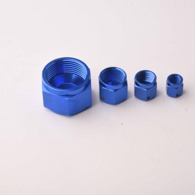 China Hot Sale Race Car Auto Pats Anodized Aluminum Alloy Female Spindle Block Off Adapter Standrad Fit Size for sale