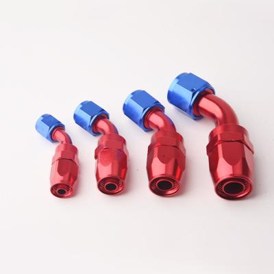 China An4 An6 An8 An10 An12 Aluminum Aluminum Oil Hose End Adapter A Swivel Fuel Hose Fitting for sale