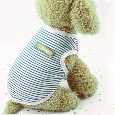 China Viable Custom Dog Apparel Wholesales Dog Hoodie Simple Striped Pet Clothes for sale