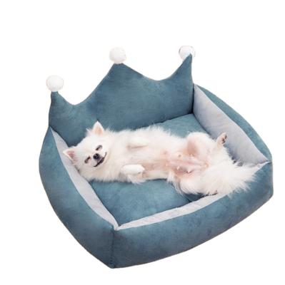 China Breathable Round Luxury Dog Bed Amazon Hit Dog Cats Calming Pet Bed for sale