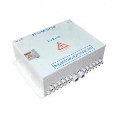 China Commercial PV Array Combiner Box 10 Strings With SPD And Anti-reverse Module Protection for sale