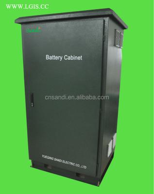 China IP55 outdoor battery cabinet/battery enclosure with good cooling system and temperature display W900*D850*H1600mm for sale