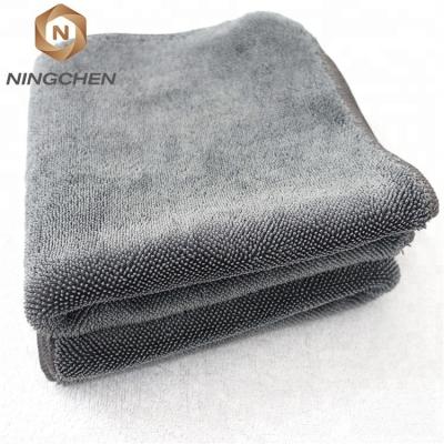 China Wholesale Compressed Cheap Microfiber Towel Car 1200gsm Thick Car Cleaning Microfiber Towel Twist Loop Towels for sale