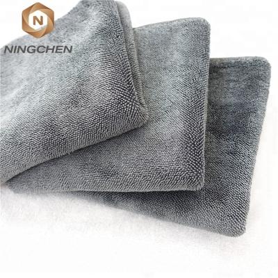 China Compressed Wholesale 1200gsm Microfiber Cheap Extra Fluffy Absorbent Car Dry Detailing Towel for sale