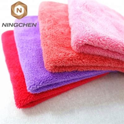 China Alibaba Compressed Coral Product Polyester Fabric 80% Cotton 20% Polyester Heavy Fleece Microfiber Towel/Car Detailing Cloth/Polishing Towel for sale