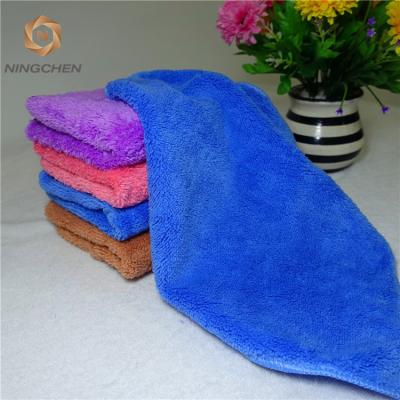 China Double Side Compressed All Color 1000 GSM Car Coral Fleece Cleaning Cloth Microfiber Towel Microfiber Cleaning Auto Car Detailing Soft Clot for sale