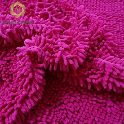 China Viable Hot Sales Chenille Cleaning Microfiber Chenille Cloth Polyester Blanket Shaggy Fabric Microfiber Cleaning Mop 100% Cloth for sale