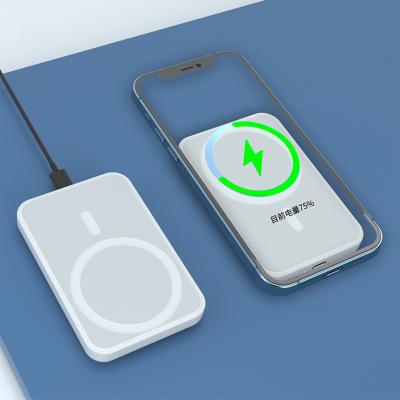 China 1:1 original ultra-thin portable charger powerbank magsaf battery pack magnetic wireless charging power bank for sale