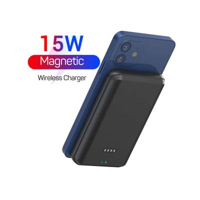 China Slim Waist Charger Credit Card Style Palladium 20W Magnet Portable Magnetic Powerbank 15W Magnetic Wireless Bank for sale