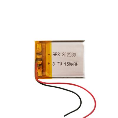 China Pocket Cell 3.0*25*30mm Lipo Battery 3.7v 150mAh 302530 NCM Li-Ion Cell Li-Polymer Battery Lithium Ion Rechargeable Battery Cell for sale