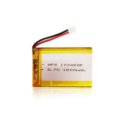 China ANPS rechargeable nmc lipo cell Li-polymer battery 103450 3.7v 1800mAh Li ion lithium ion pouch for hydrogen water rich cup 10*34*50mm for sale