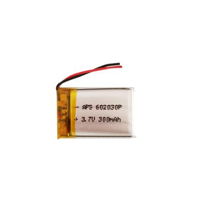 China rechargeable pocket cell 3.7v 300mAh 602030 battery cells Li ion Li-polymer battery, pocket lithium ion lipo lithium nmc battery 6.0*20*30mm for sale