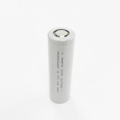 China Toys high capacity the rechargeable battery 21700 3.7V 5000mAh Li-ion cylindrical battery scooter battery in China Shenzhen for sale