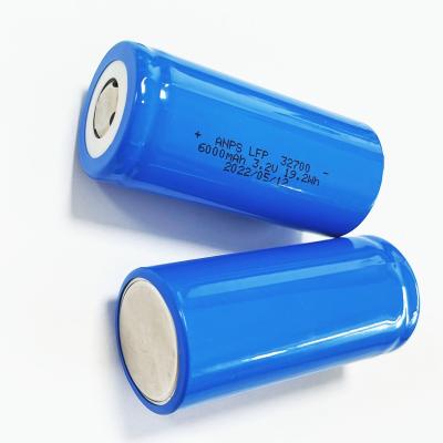 China Video Game Player China 32700 Cylinder LiFePO4 Battery 6000mAh 3.2V Rechargeable Battery 19.2Wh Lithium Ion Battery Cell For Electric Bike for sale