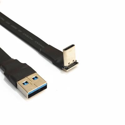 China Electronic Flat Fpc Ultra Slim Type C Angle USB 3.1 Ribbon Cable for sale