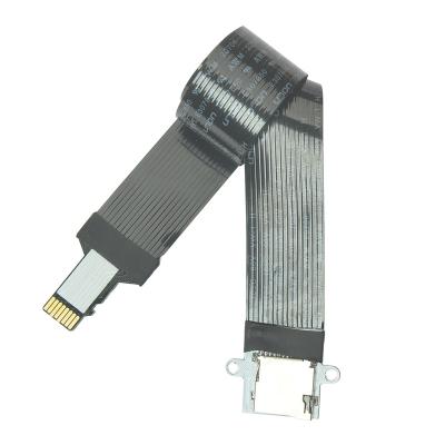 China Copper 10CM HC Memory Card Male To Female Extension FPC Memory Card Kit Standard Soft Flat SD/Tin Plate Copper 10CM HC Memory Card Extension Cable Foro To Adapter standard deviation for sale