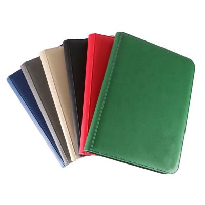 China Custom 9 Pockets Custom Custom 9 Pockets PU Leather Bag PU Leather Bag Premium Leather Card Book Binding for sale