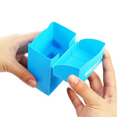 China High Capacity Biodegradable PP Plastic 80 Pcs Cards Protecting Deck Box For mtg ygh plastic box to play magic card box for sale