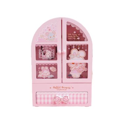 China Custom Wholesale Wooden Luxury Movable 2 Door Packaging Jewelry Boxes for sale