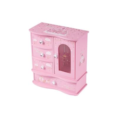 China Wholesale Dual Layer Wooden Manufacturer Small Wooden Jewelry Box For Gift for sale