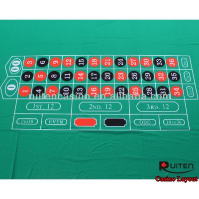 China Liquid And Water Resisted American Roulette Table Casino Layout---Double 00 for sale