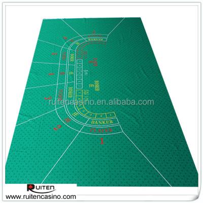 China Liquid And Water Resistant Customize Waterproof And Flammable 7 Player Baccarat Layout For Mini Baccarat Table for sale