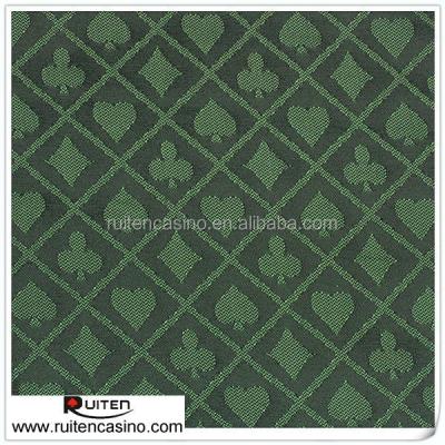 China Waterproof 6 Speed ​​Fabric Green&Black Blackjack Table Two Tone Gear Fabric Choices for sale