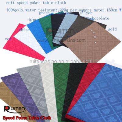 China Resist Liquid And Fire Fitted Poker Table Gear Cloth Poker Layout Poker Table Cloth for sale