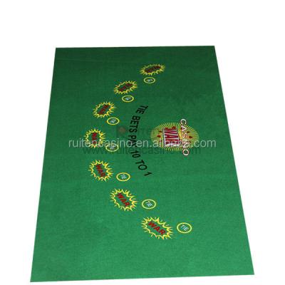 China Homestyle Poker Table Top Felt Homestyle Casino War Poker Felt for sale