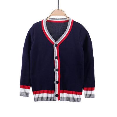 China Viable Factory Customized Viable Factory Customized Cotton College Boy V-Neck Student School Uniform Knit Sweater Pure British Cardigan Boy Long Sleeve for sale