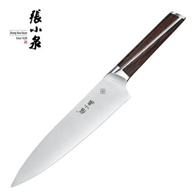 China Stable Wooden Chef Knife Wenge Handle Stable Wood Kitchen Knives 8 Inch Chef Knife for sale