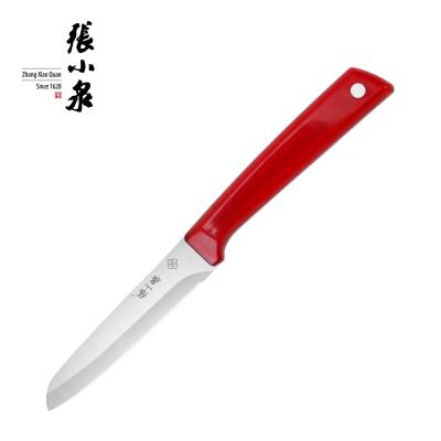 China Disposable Factory Custom High Quality Kitchen Tools Stainless Steel Color Fruit Paring Knife With Plastic Handle for sale