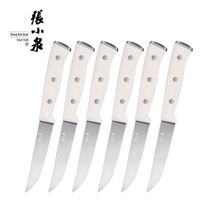 China Sustainable Premium Steak Knives Set With Double Forged Stainless Steel Handle for sale