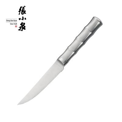 China Viable Hollow Knife Kitchen Stainless Steel Steak Handle Commercial Steak Knife for sale