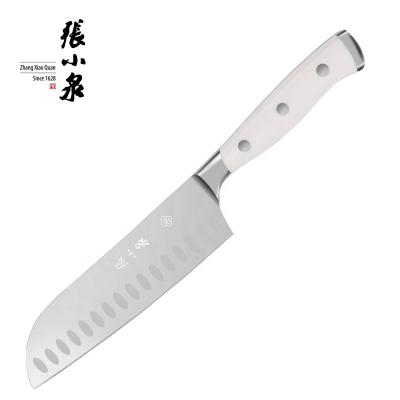 China 7 Inch Stainless Steel Chef's Knife Kitchen Santoku Sharp High Carbon Viable Asian Japanese Knife for sale