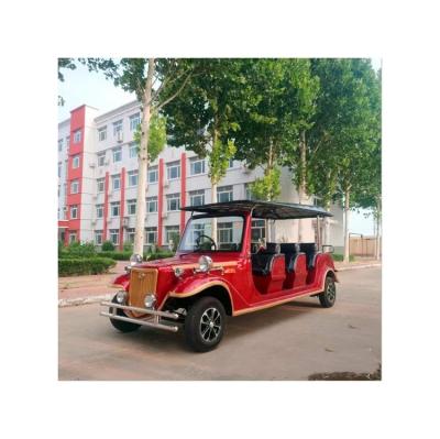 China Retro Sightseeing Car Golf Cart New Antique Electric Bus With 11 12 Seats for sale