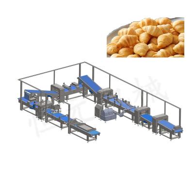 Китай Factory Electric Industrial Butter Croissant Production Line Butter Croissant Making Machine продается