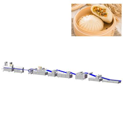 중국 High efficiency commercial use fully automatic frozen baozi stuffed roll dumpling production line 판매용