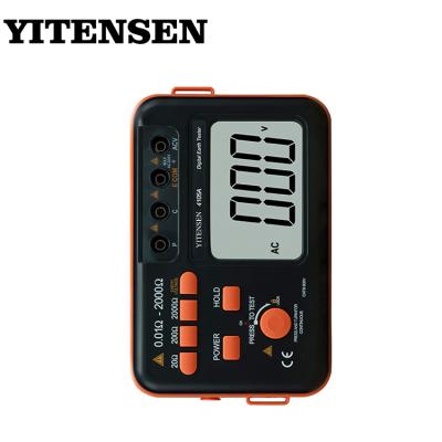 China YITENSEN 4105A 84.8*59.8mm High Accuracy Digital LCD Display Ground Earth Ground Resistance Tester for sale