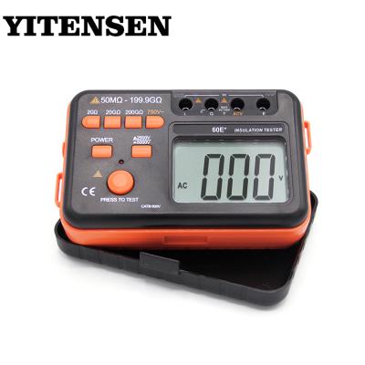 China Red indicator light is luminous YITENSEN 60E+ multifunctional insulation resistance tester Megger price for sale