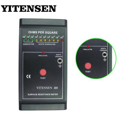 China YITENSEN 385 DC 9V Display Surface Digital Led Resistance Meter Tester 130mm*70mm*25mm for sale