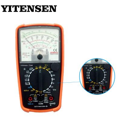 China High sensivity YITENSEN 7244 Screen Printing Frosted Panel Digital Electrical Analog Multimeter for sale