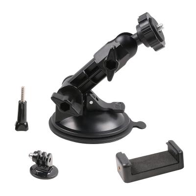 China SUREWO Car Suction Cup Plastic Mount with Tripod Adapter Compatible with GoPro 7 6/5/4 DJI Hero 8 Black Osmo Action and More for sale