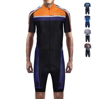 China OEM Breathable Custom Triathlon Cycling Singlet Sets Mens Cycling One Piece Bib Short Sleeve Ciclismo Cycling Clothing for sale