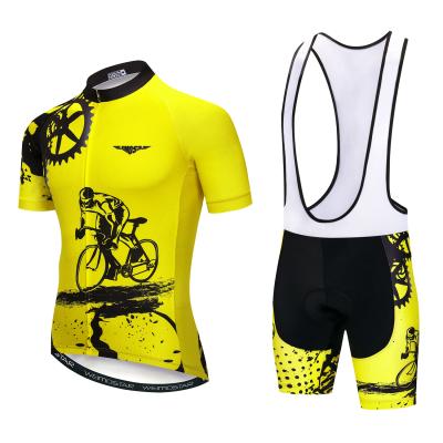 China Breathable Custom Cycling Jersey Set Ciclismo Short Sleeve Mens Bike Cycling Clothing Road Bibs Cycling Clothing for sale